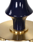Coil - Sculpted Blue Table Lamp