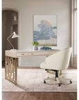 Marlowe - Writing Desk - Polished Limestone