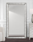 Beaded - Floor Mirror 79" - Silver
