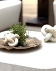 Limestone - Link Sculptures (Set of 2) - Beige