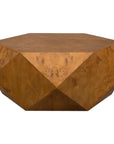 Hughes - Geometric Coffee Table - Dark Brown