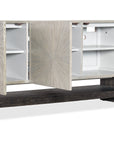 Melange - Ground Perspective Credenza - Pearl Silver