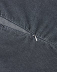 Cotton Canvas - Queen Stonewashed Duvet Cover Set Set of 3 - Charcoal