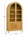 Fynn - Display Cabinet - Blonde Tan
