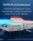 Tempur-Breeze - Tempur-ActiveBreeze Medium Hybrid Mattress - Twin Long
