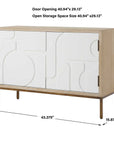 Weimar - 2 Door Cabinet - White / Woodtone