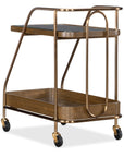 Commerce And Market - Walnut Wine and Bar Cart - Light Caramel