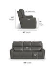 Carter - Power Reclining Sofa With Console & Power Headrests & Lumbar