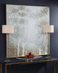 Cotton Woods - Hand Painted Canvas - Light Blue