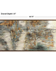 Behind The Falls - Abstract Art - Beige