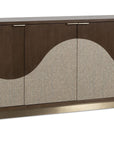Commerce And Market - Roll With It Four-Door Credenza - Dark Brown / Gray