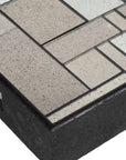 Modern - Mosaic Antique Mirrored Tray - Black
