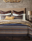 Estes - Twin Chenille Comforter Set Set of 2 - Blue