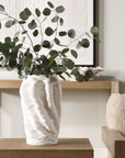 Stratified - Matte Vase - White