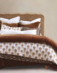 Woodstock - Full/Queen Reversible Quilt Set Set of 3 - White / Tan