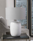 Winterscape - Glaze Table Lamp - White