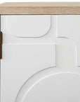 Weimar - 2 Door Cabinet - White / Woodtone