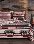 Cortez - Full/Queen Reversible Quilt Set Set of 3 - Tan