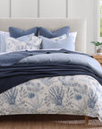 Oceania - King Comforter Set Set of 3 - Blue