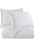 Border Embroidery - King Duvet Cover Set Set of 3 - White