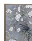 Birds & Blooms II Framed Print - Dark Gray