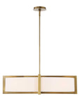 Cresson - 4 Light Drum Pendant - White / Gold