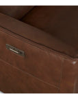 Everett Leather Modular Reclining Sectional
