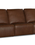 Everett Leather Modular Reclining Sectional