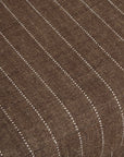 Luisa - Pinstripe Swivel Chair - Brown