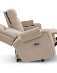 A86 Ovation Audio Motion Power Wall Reclining Sofa w/ Headrest, Lumbar & Drop Down Table