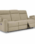 A86 Ovation Audio Motion Power Wall Reclining Sofa w/ Headrest, Lumbar & Drop Down Table