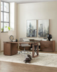 Elon - Bunching Short Bookcase - Dark Brown