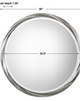 Orion - Round Mirror - Silver