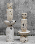 Nouveau - Tower Sculptures (Set of 2) - White
