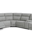 Fletcher Leather Power Reclining Sectional
