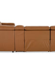 Airy Leather Power Reclining Sectional