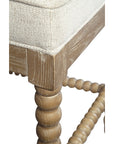 Sara - Counter Stool - White / Light Brown