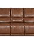 Burlington Leather Power Reclining Sofa