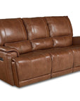 Burlington Leather Power Reclining Sofa