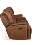 Burlington Leather Power Reclining Sofa