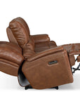 Burlington Leather Power Reclining Sofa