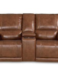 Burlington Leather Power Reclining Loveseat