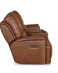 Burlington Leather Power Reclining Loveseat