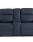 Norwood Leather Power Reclining Loveseat