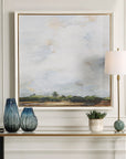 Whispering Cloudscapes - Landscape Print - Light Brown