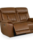 Benson Leather Power Reclining Loveseat