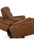 Benson Leather Power Reclining Loveseat