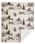 Campfire - White Pine Campfire Sherpa Throw 6 Per Carton - Tan