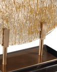 Layan - Art Glass Charger - Gold