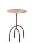 Jasper - Side Table - Beige / Gold